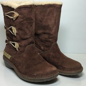 UGG Australia Kona Brown sheepskin winter boots womans size 6 EU 37